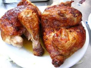 receta cencilla de pollo al horno